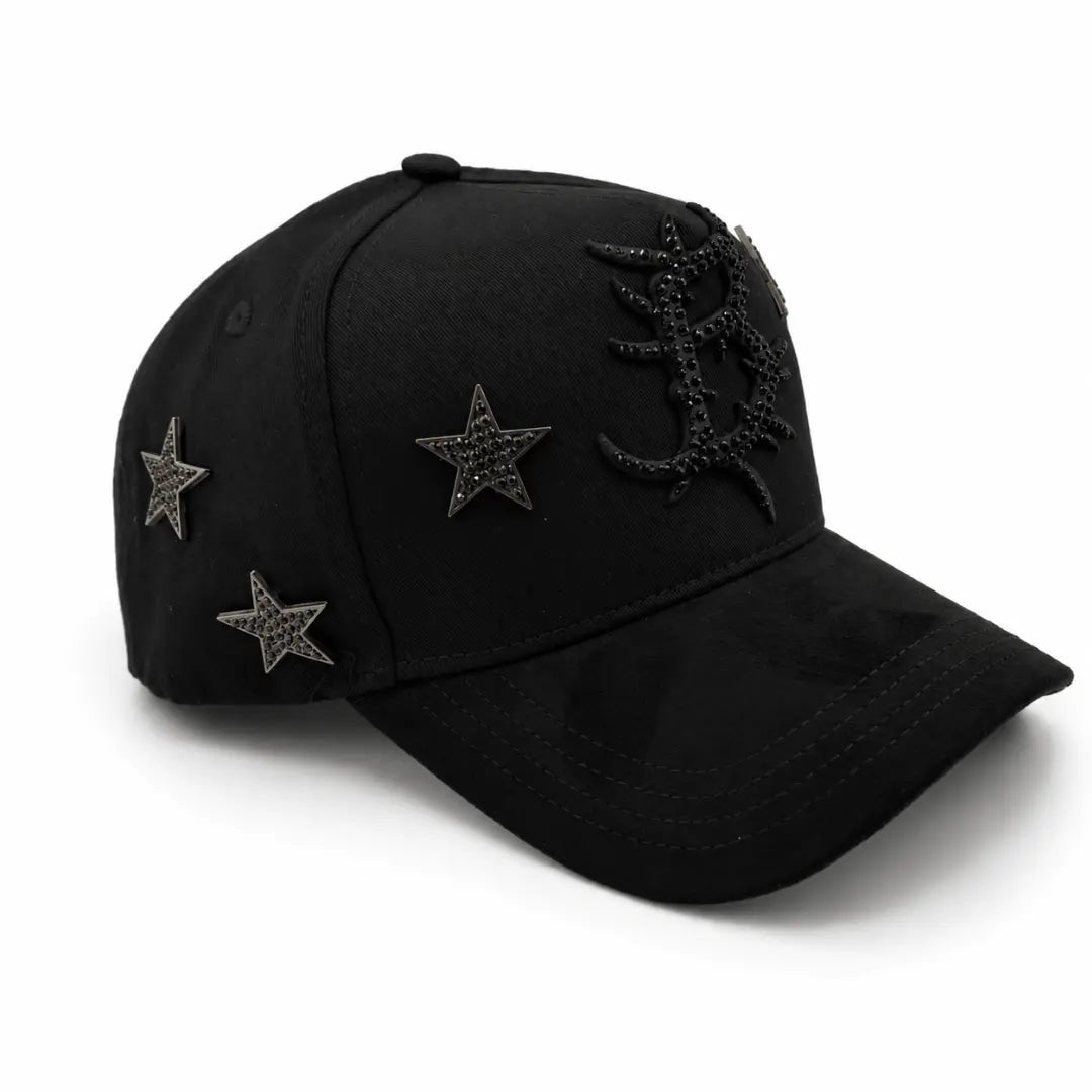 BARBAS HATS  B CHORME BLACK