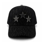 BARBAS HATS BLACK THREE STAR