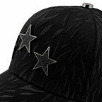 BARBAS HATS BLACK THREE STAR