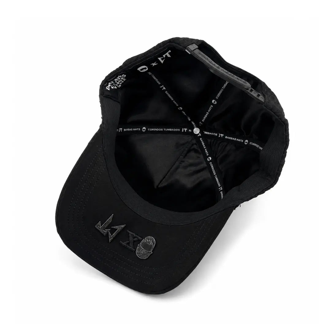 BARBAS HATS BLACK THREE STAR