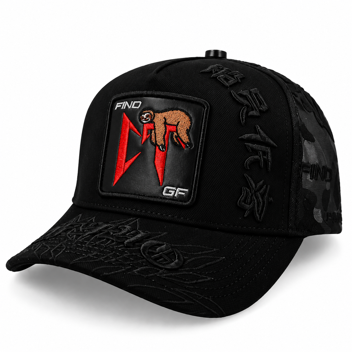 Gorra Fino Tumbado Black Trucker GF 018