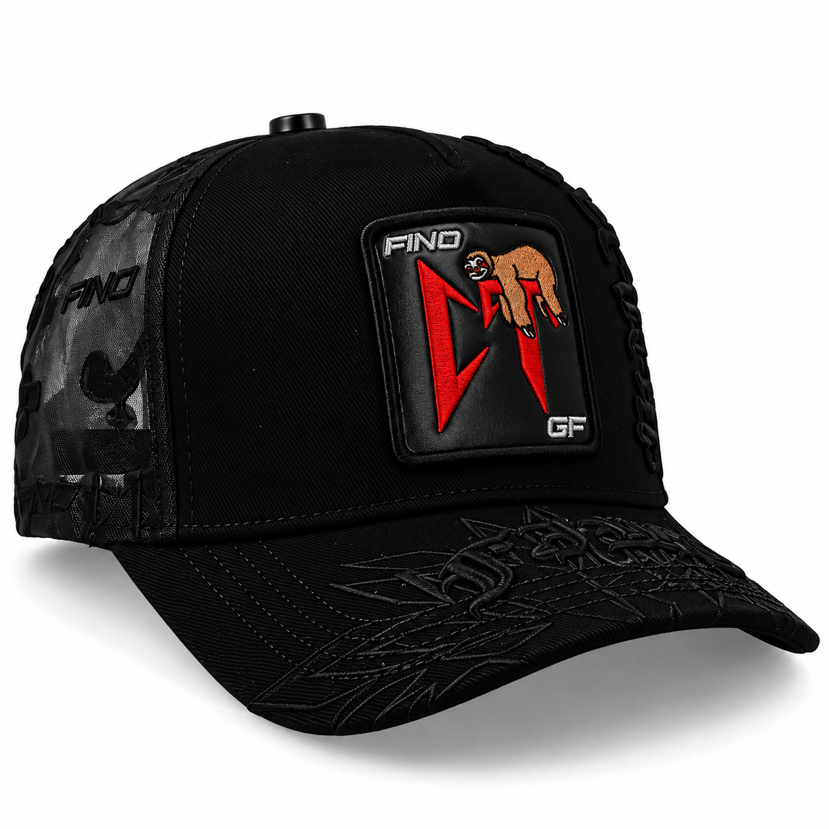 Gorra Fino Tumbado Black Trucker GF 018